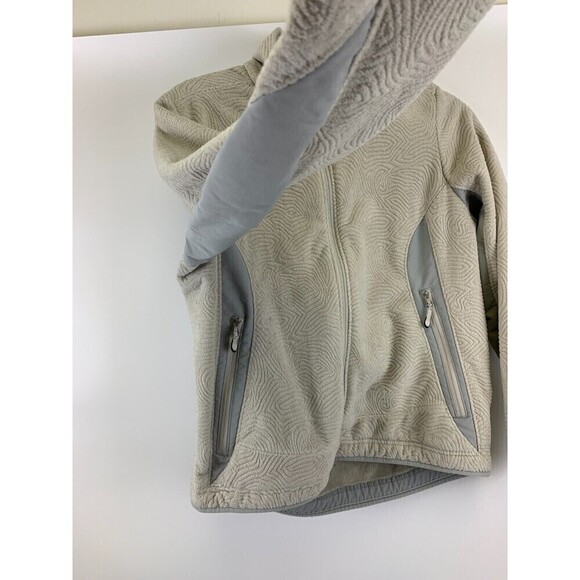 BOGO LL Bean Textured Fleece Full Zip Jacket Floral Embroiderd Women Petite Smal - Picture 7 of 15